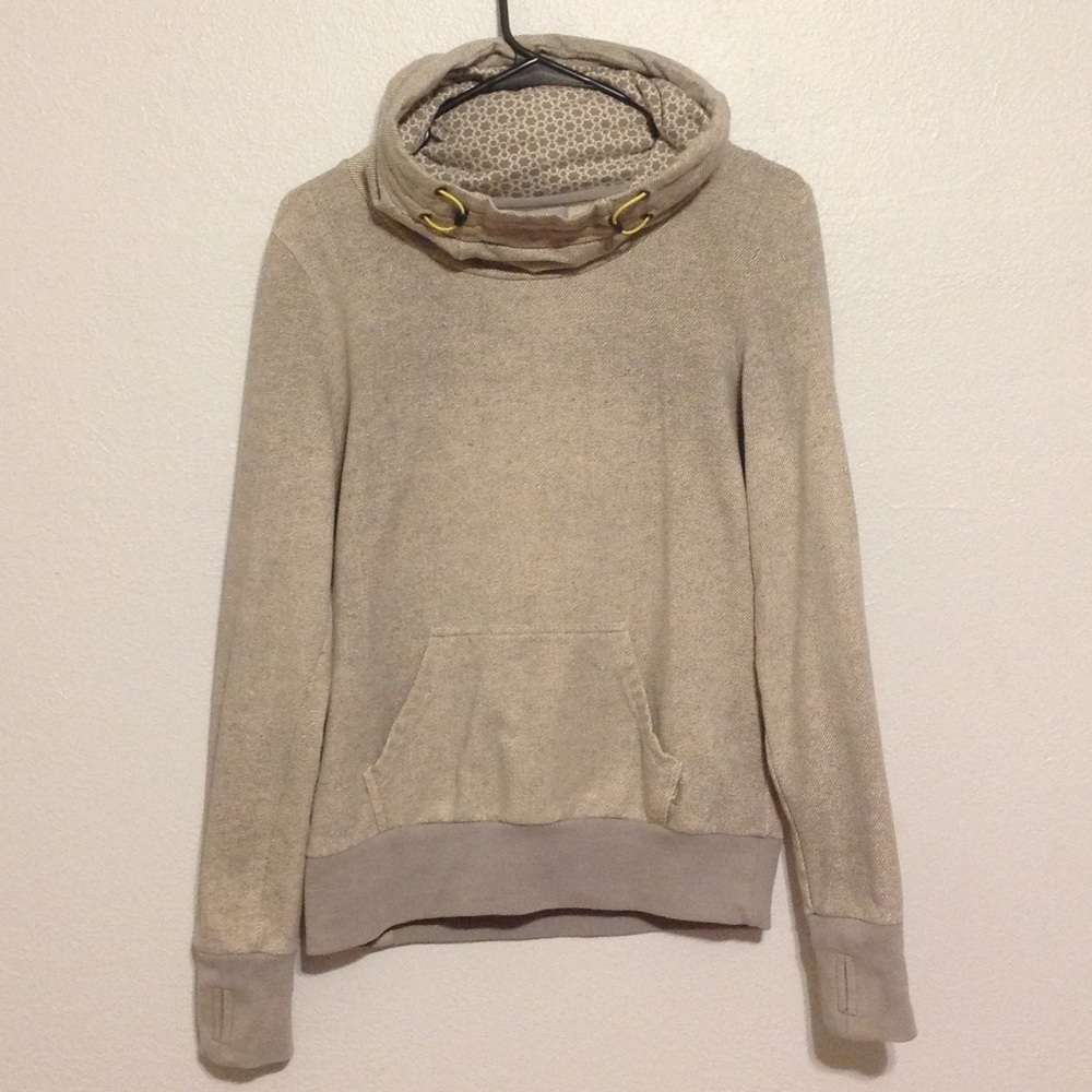 Tan Hoodie w/ Fingerholes!